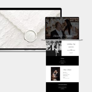 Mini 1 Page Wedding Website